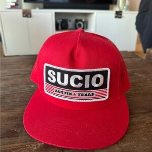 Red Sucio Dirty Bills Texas Cap